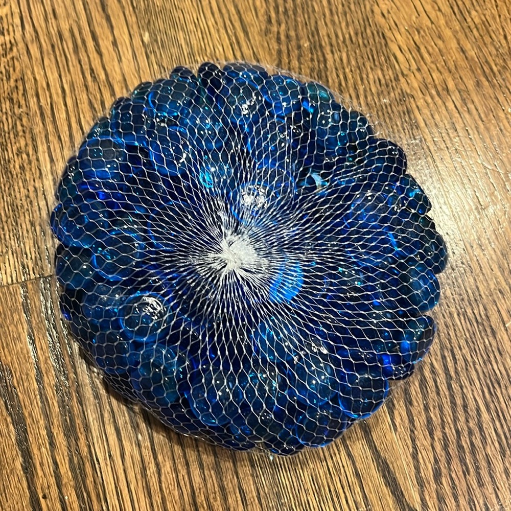 Sensory Table Blue Glass Gems